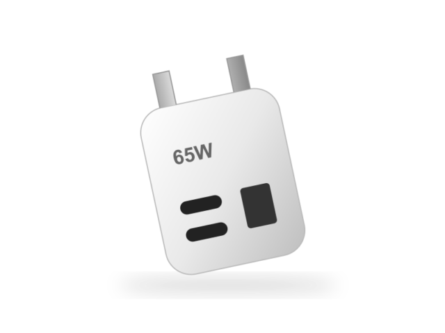 Ilustrasi contoh Pengecas GaN 65W