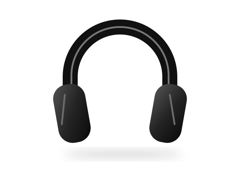 Ilustrasi contoh Headphone wireless ANC