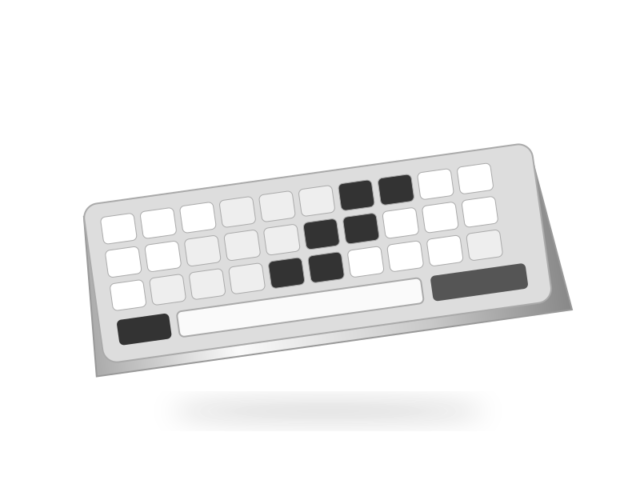 Ilustrasi contoh Keyboard mekanikal 75%