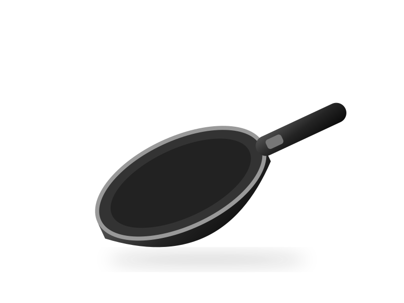 Ilustrasi contoh Kuali non-stick 24cm