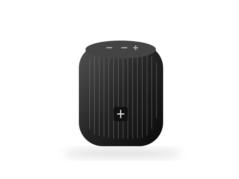 Ilustrasi contoh Speaker Bluetooth mini